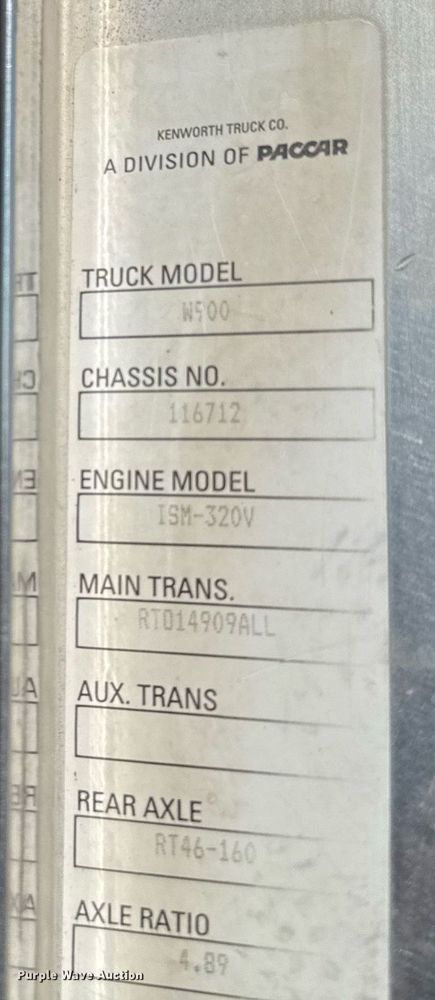 image for item DO2514 2006 Kenworth W900 ready mix truck