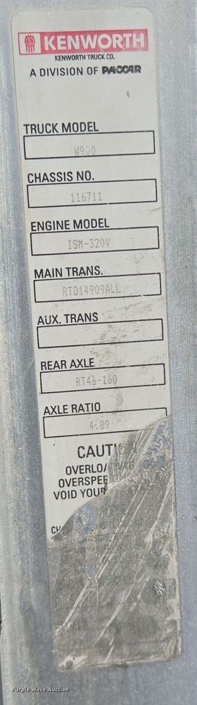 image for item DO2515 2006 Kenworth W900 ready mix truck