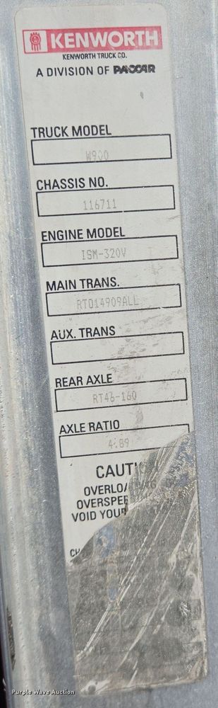 image for item DO2515 2006 Kenworth W900 ready mix truck