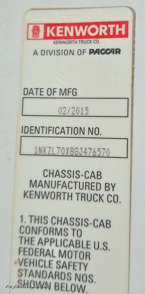 image for item DO2517 2016 Kenworth T880 ready mix truck