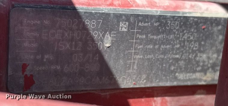 image for item DO2518 2015 Kenworth T800 ready mix truck