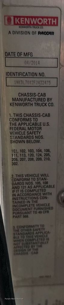 image for item DO2520 2015 Kenworth T800 ready mix truck