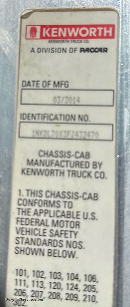 image for item DO2521 2015 Kenworth T800 ready mix truck