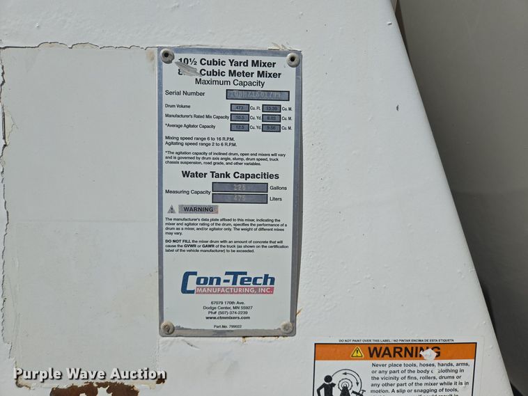 image for item DO2522 2016 Kenworth T880 ready mix truck