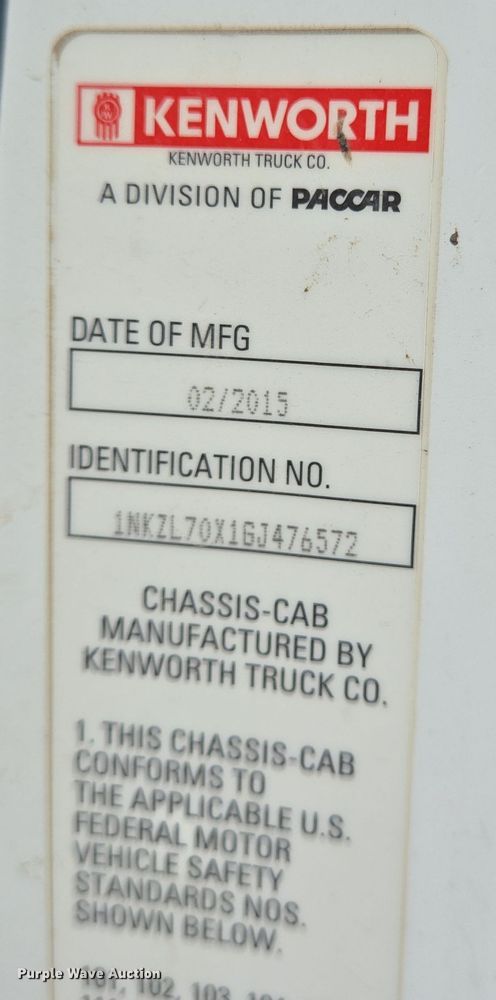 image for item DO2523 2016 Kenworth T880 ready mix truck