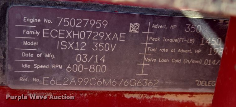 image for item DO2524 2015 Kenworth T800 ready mix truck