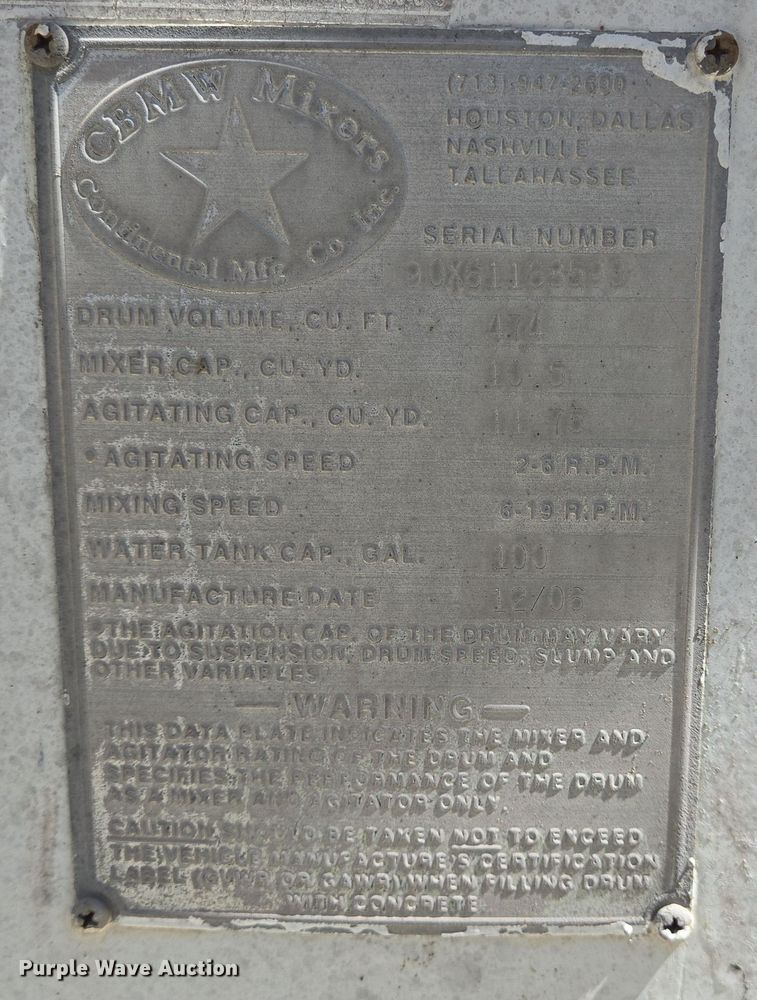 image for item DO2530 2007 International Paystar 5500i ready mix truck