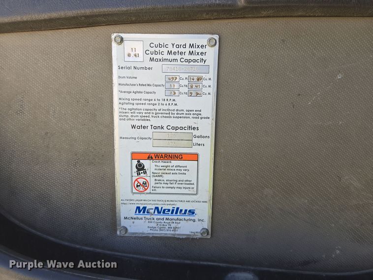 image for item DO2534 2007 Kenworth W900 ready mix truck