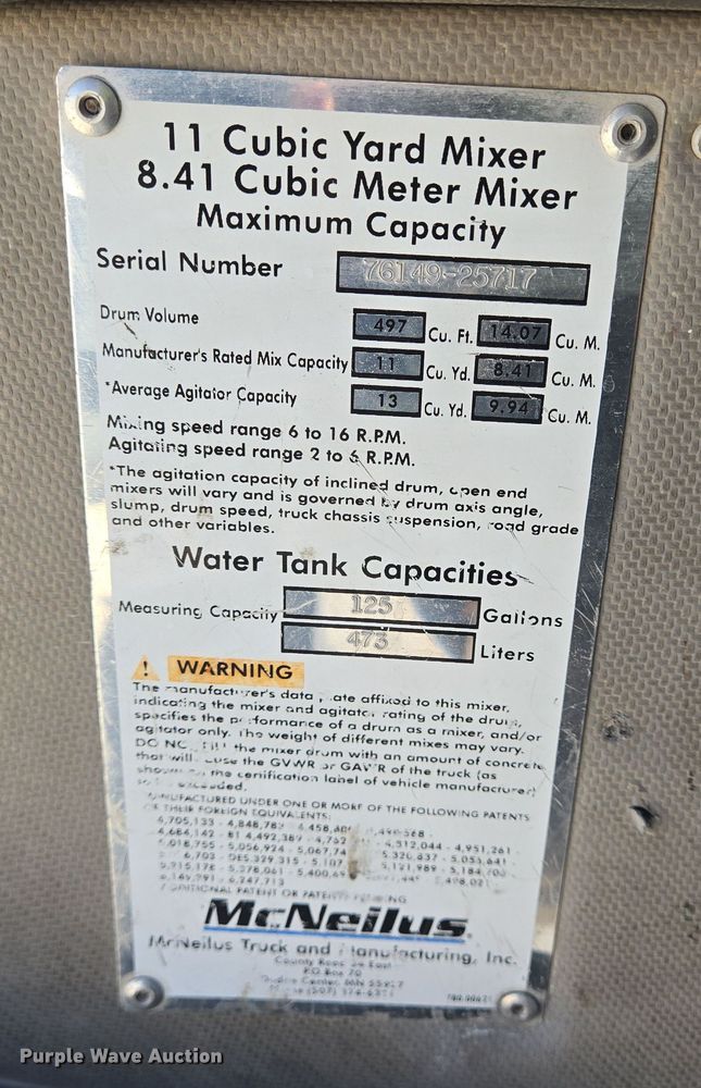 image for item DO2535 2006 Kenworth  W900 ready mix truck