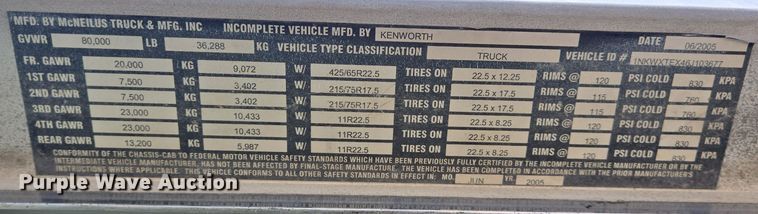 image for item DO2536 2006 Kenworth W900 ready mix truck