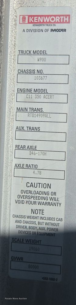 image for item DO2536 2006 Kenworth W900 ready mix truck