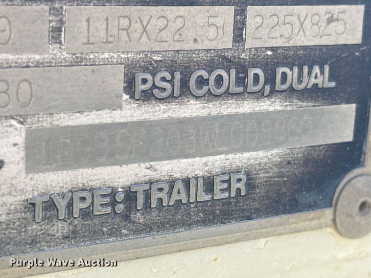 image for item DO2538 1998 Ranch Mfg. bottom dump trailer