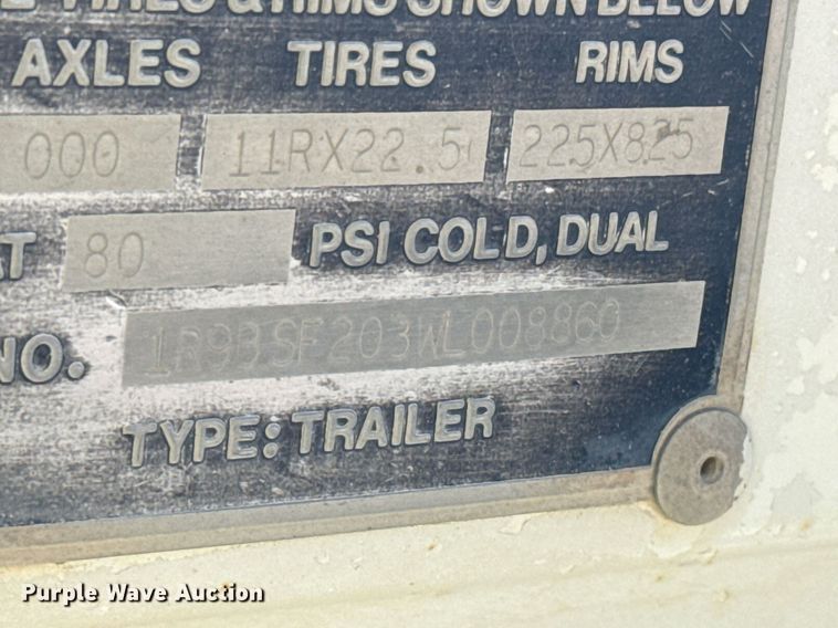 image for item DO2538 1998 Ranch Mfg. bottom dump trailer