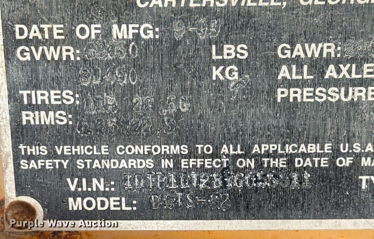 image for item DO2539 2000 Dorsey DGTS-42 flatbed trailer