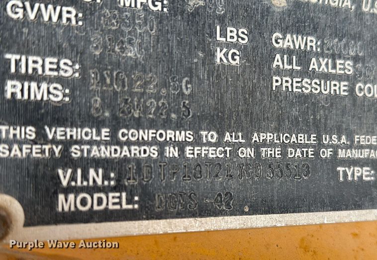 image for item DO2540 2000 Dorsey DGTS-42 flatbed trailer