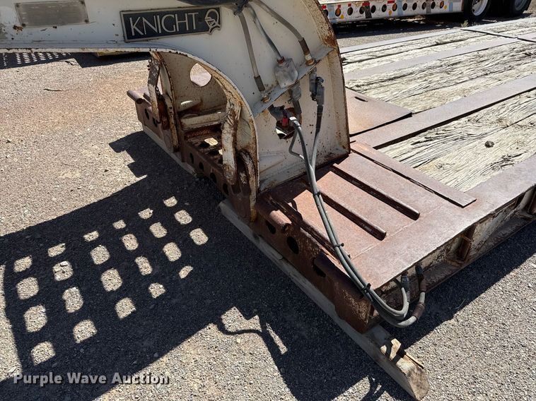 image for item DO2542 1986 Knight KB632 lowboy equipment trailer
