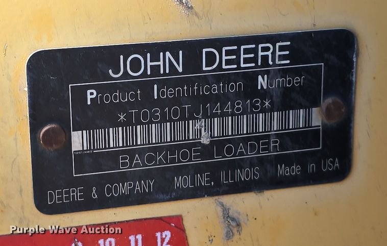 image for item DO5461 2007 John Deere 310SJ backhoe