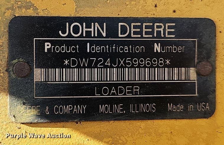 image for item DO5467 2005 John Deere 724J wheel loader