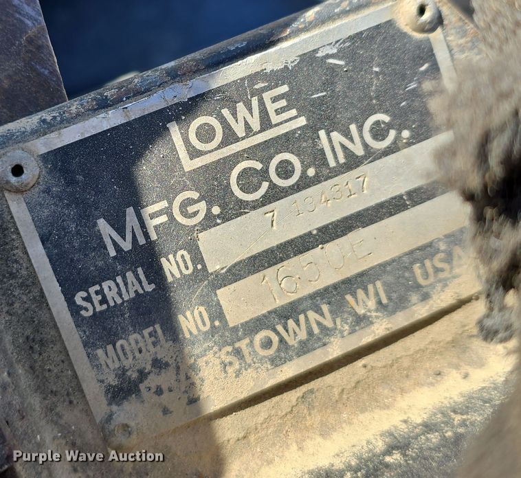 image for item DO5531 Lowe Manufacturing Company 1650E skid steer auger