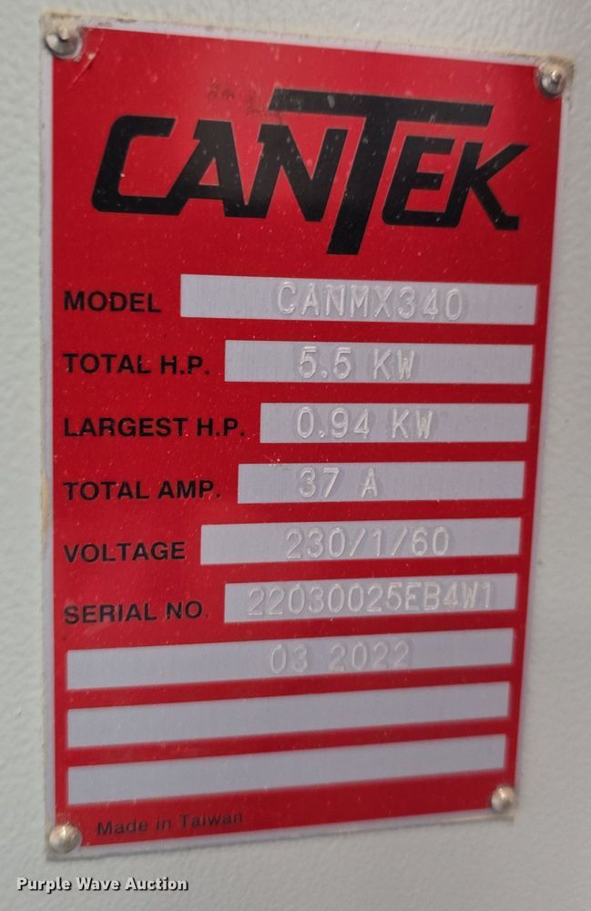 image for item DO5542 2022 CanTek CANMX340 edge bander