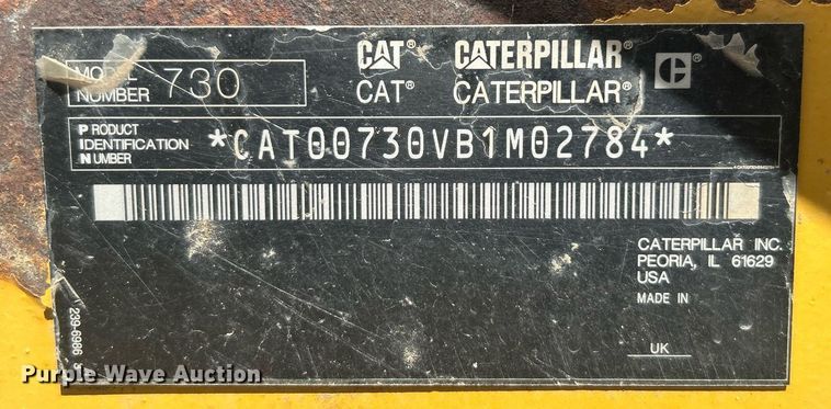 image for item DO7513 2010 Caterpillar  730 haul truck