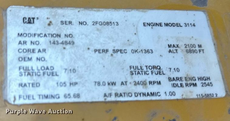 image for item DP8530 1996 Caterpillar  924F wheel loader