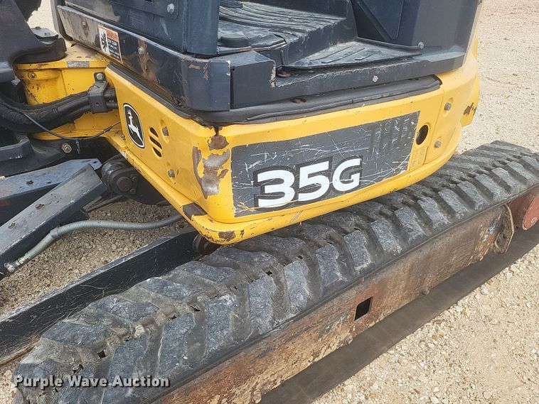 image for item DQ3678 2016 John Deere  35G mini excavator