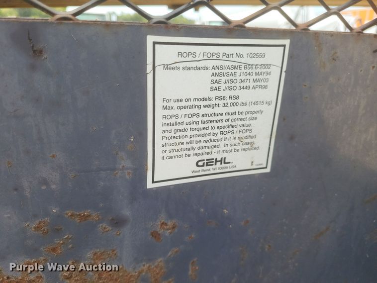 image for item DQ3679 Gehl RS8-42 telehandler