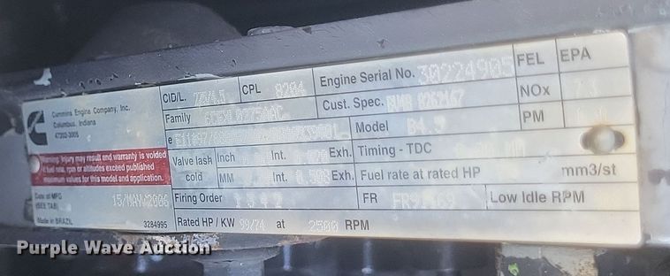 image for item DQ3697 2007 JLG 644E-42 telehandler