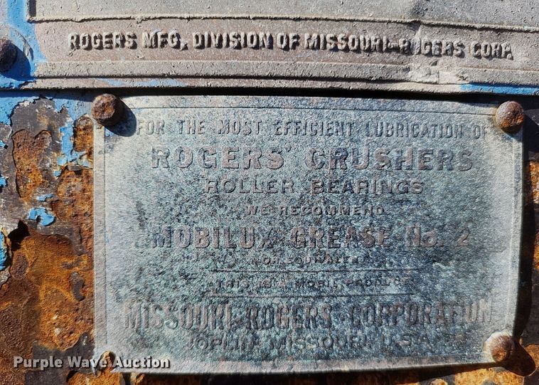 image for item DQ3702 1968 Missouri Rogers 38x50 Dynapactor Crusher impact crusher