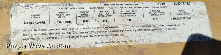 image for item DQ6178 1999 Caterpillar 950G wheel loader