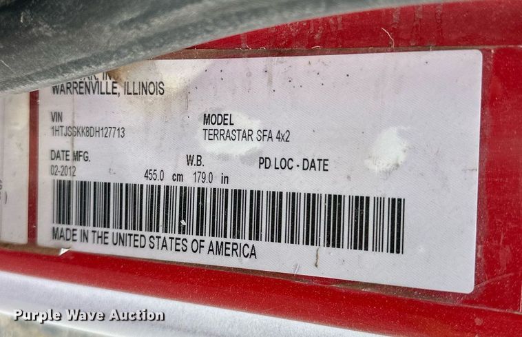 image for item DR2652 2013 International TerraStar Crew Cab flatbed truck