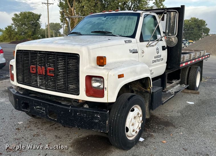 image for item DR2702 1995 GMC Topkick flatbed truck