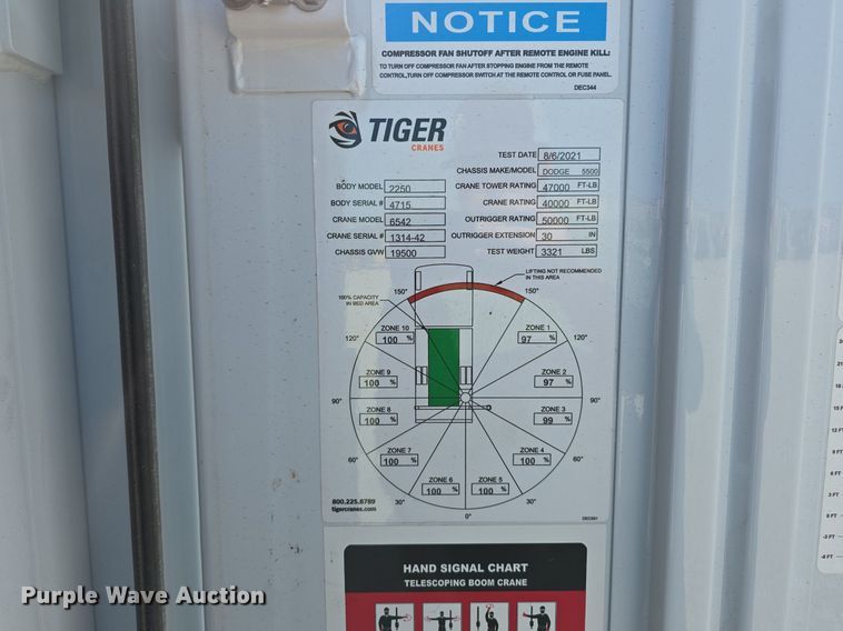 image for item DS4831 2021 Dodge Ram 5500HD utility / service truck