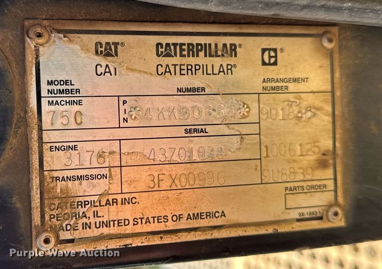 image for item DT2043 1994 Caterpillar  75C tractor