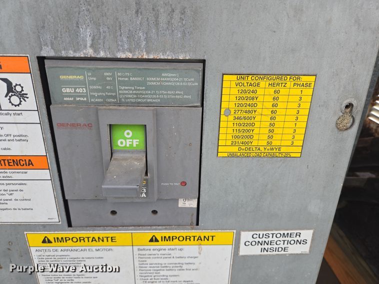 image for item DT5285 Generac  QT15068KNSN generator