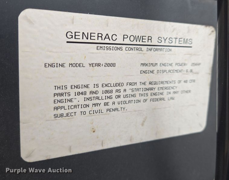 image for item DT5285 Generac  QT15068KNSN generator