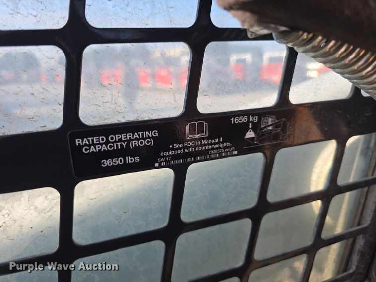 image for item DW3782 2019 Bobcat T870 tracked skid steer loader