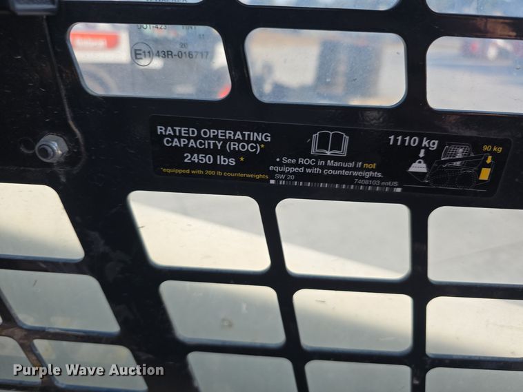 image for item DW3783 2021 Bobcat T66 tracked skid steer loader