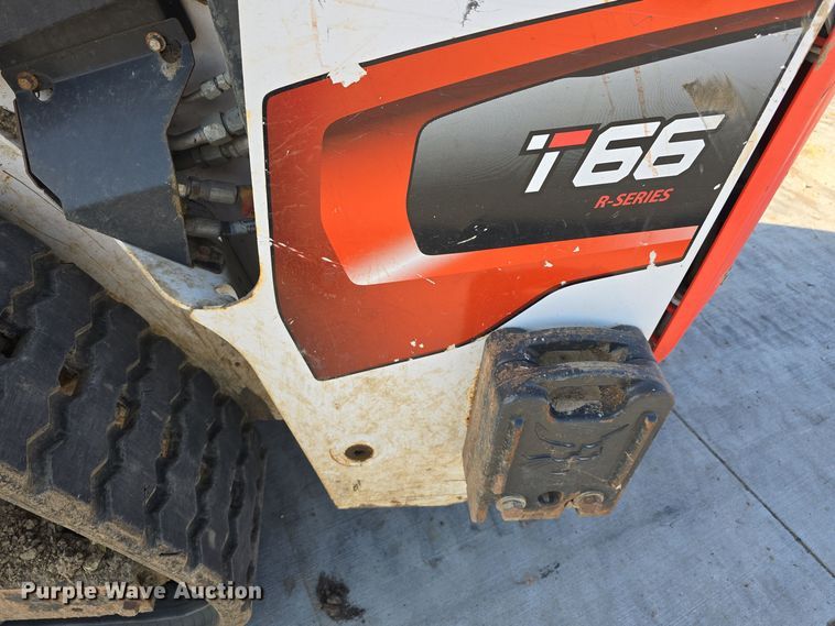 image for item DW3785 2021 Bobcat T66 tracked skid steer loader