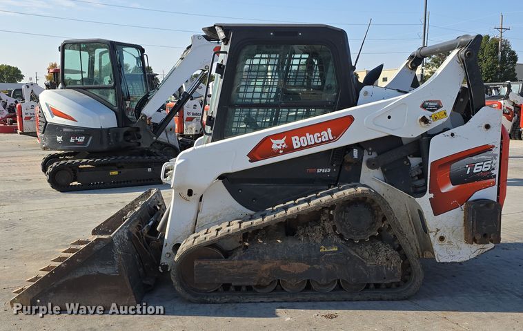 image for item DW3786 2021 Bobcat T66 tracked skid steer loader