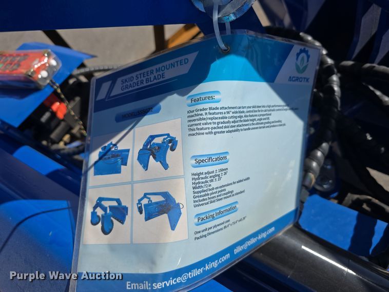 image for item DW3822 2024 TopCat SSSG72 skid steer grader