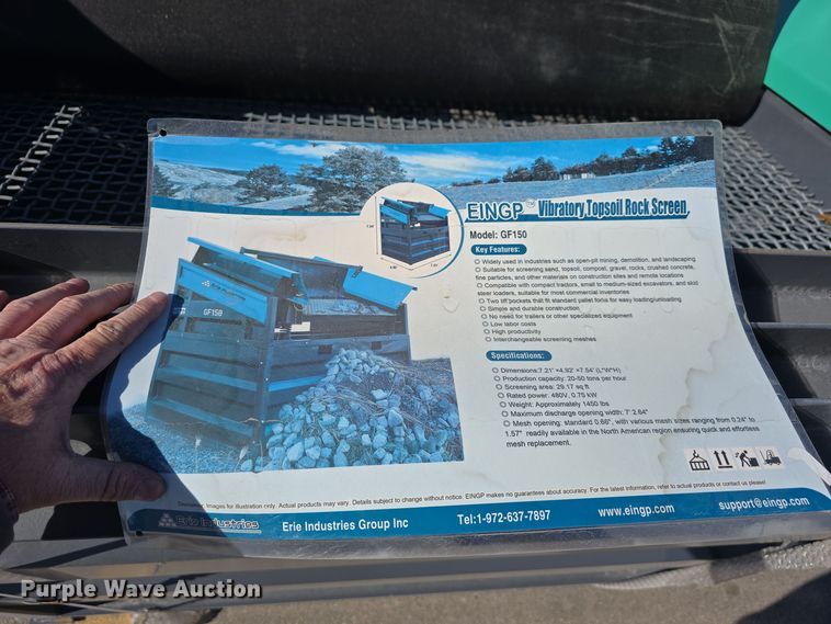image for item DW3831 2024 Erie Industries Group GF150 vibratory screen