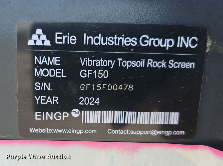 image for item DW3831 2024 Erie Industries Group GF150 vibratory screen