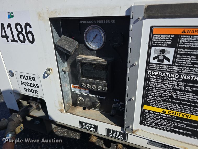 image for item DW3835 2020 Sullivan Palatek D210UHJD4PT0W air compressor