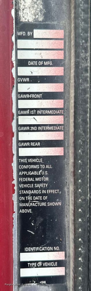 image for item DX1054 1999 Kenworth W900 ready mix truck cab and chassis