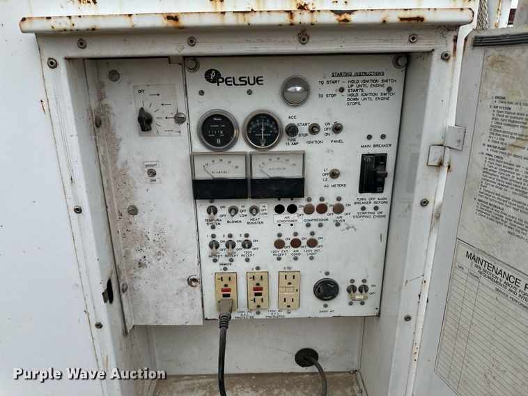 image for item DX1337 1993 Pelsue Metro XL A/C generator