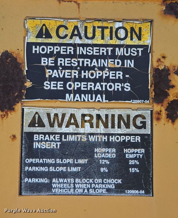 image for item EE8531 Paver hopper insert