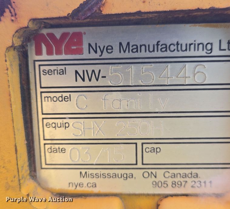 image for item EE8539 NYE SHX 250H stump harvester 