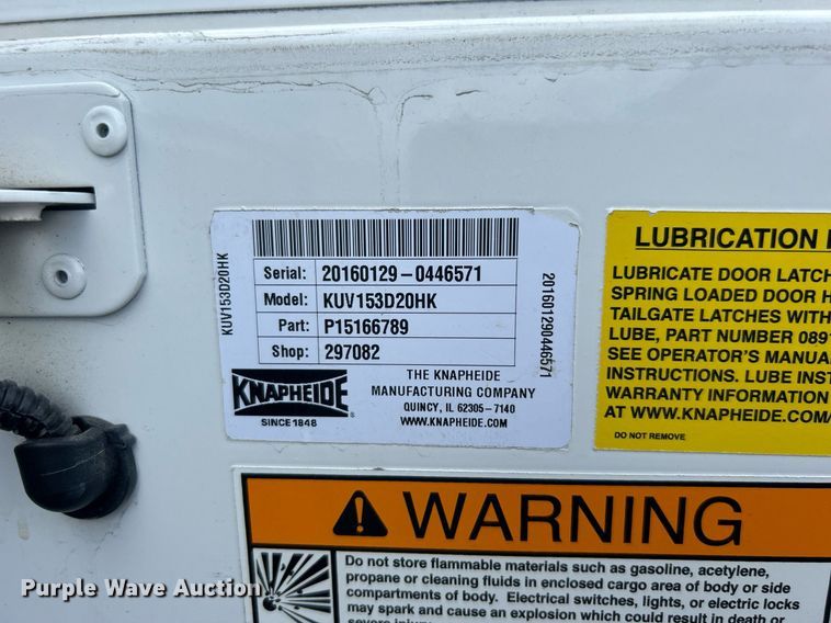 image for item EG1054 2016 Ford E450 utility van